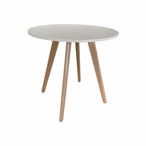Mesa de Jantar Redonda Napolis Branca Ref. 010-80B VivaLigna
