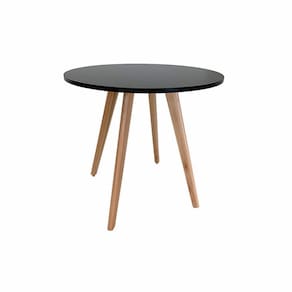 Mesa de Jantar Redonda Napolis Preta Ref. 010-80P VivaLigna