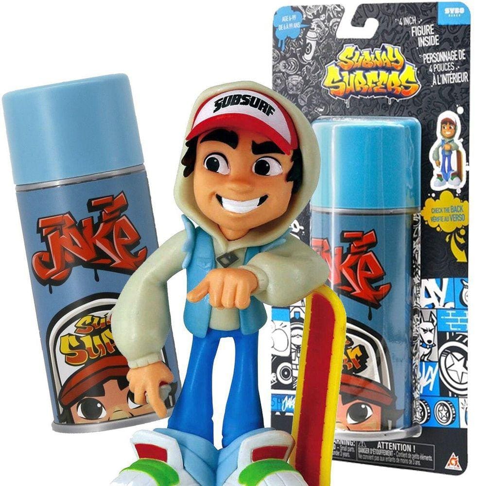 Kit Subway Surfers Spray Jake + Mini Sneakers + Boneco Jake - Bang