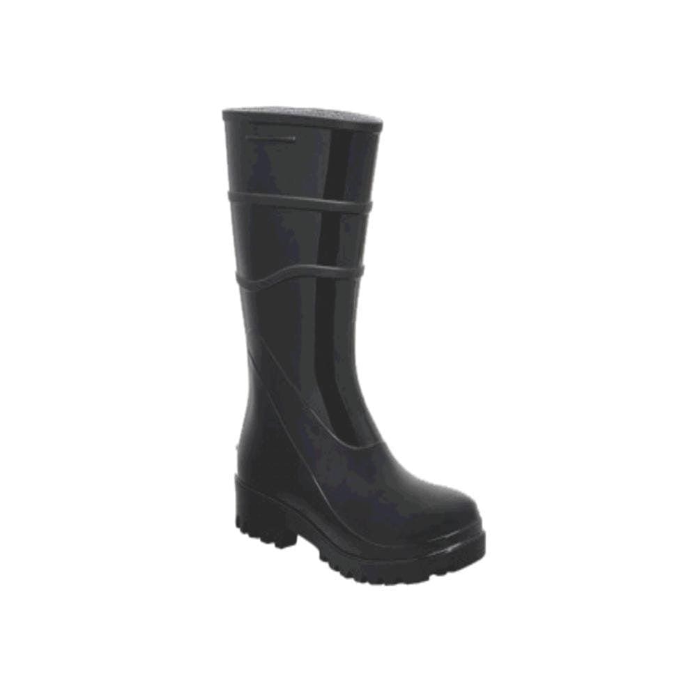 Bota Preta Com Forro Pvc 39 Cano Medio - Be8850 Pa Com 1 Pa