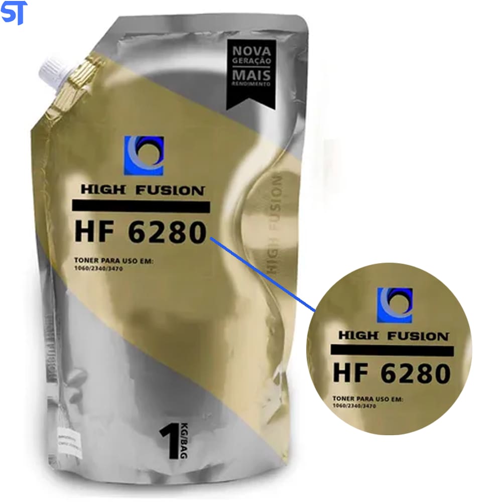 Pó Refil de Toner Brother - 1 Kg High Fusion HF-6280