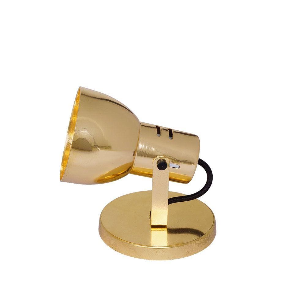 Spot bocal largo de sobrepor para 1 lâmpada 60W dourado Auremar