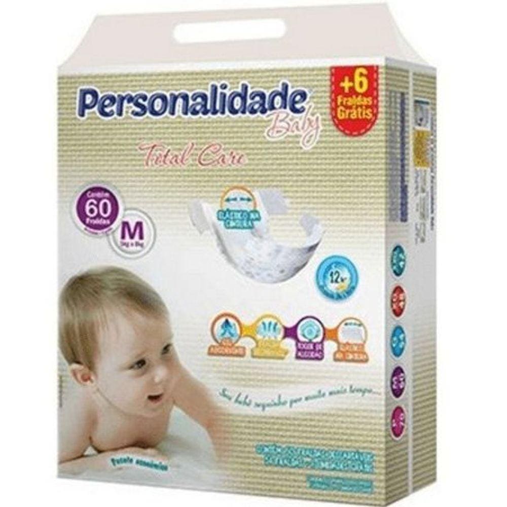 Fralda Inf Personalidade Total Care M C/60