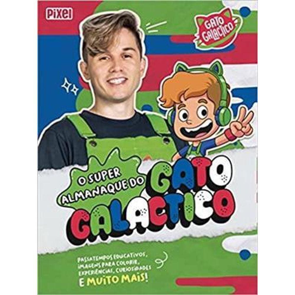 Boneco Gato Galáctico Novabrink - Blanc Toys - Felicidade em brinquedos