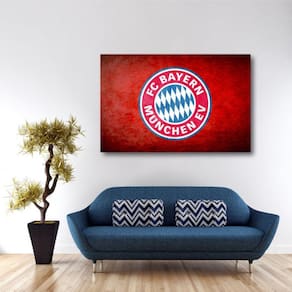 Quadro Bayern Futebol decorativo com Tela em Tecido