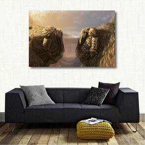 Quadro decorativo Naruto - Vale do Fim - Tela em Tecido