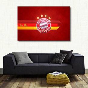 Quadro decorativo Bayer Futebol Alemão com Tela em Tecido