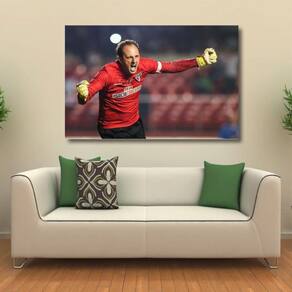 Quadro decorativo Mito Rogerio Ceni com Tela de Tecido