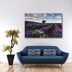 Quadro Flores Paisagem decorativo A Tela em Tecido