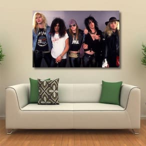Quadro Decorativo Banda Guns N Roses - Rock - Tela em Tecido