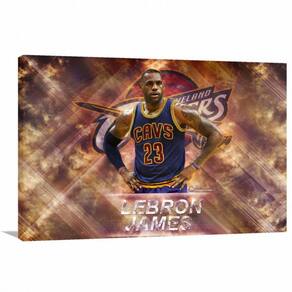Quadro decorativo Cavs LeBron James Tela em Tecido 2