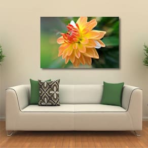 Quadro decorativo Paisagem Flores com Tela em Tecido