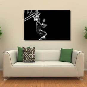 Quadro Michael Jordan Basquete decorativo - Tela em Tecido