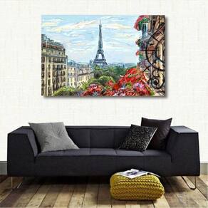 Quadro decorativo Paris - Artístico - Tela em Tecido