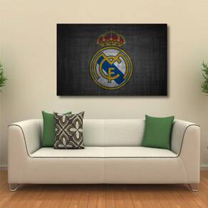 Quadro Real Madrid C F decorativo com Tela em Tecido