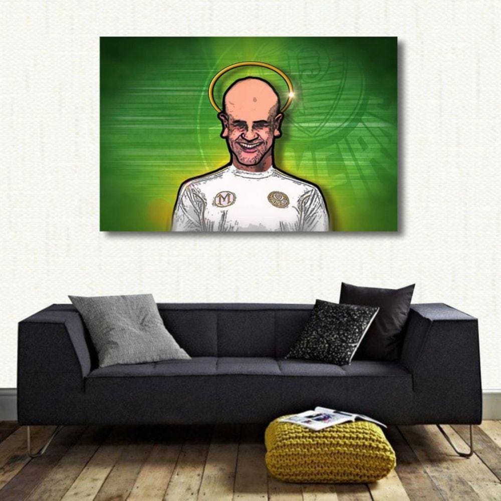 Quadro decorativo São Marcos com Tela de Tecido