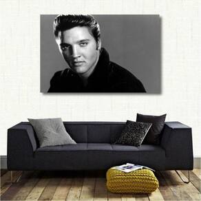 Quadro Decorativo Elvis Presley - Retrô - Tela em Tecido