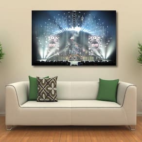 Quadro Decorativo Show do AC DC - Rock - Tela em Tecido