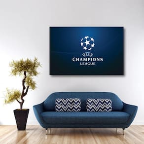 Quadro decorativo Champions League com Tela em Tecido