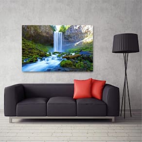 Quadro decorativo Paisagem Natureza Cachoeira - Tela em Teci