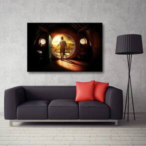 Quadro decorativo Casa Hobbit Filmes Tela em Tecido