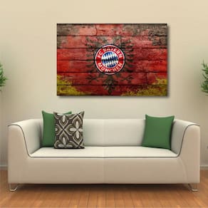 Quadro Bayern decorativo Vintage com Tela em Tecido