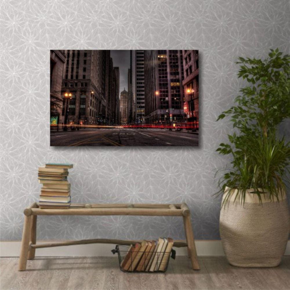 Quadro decorativo The Flash Central City - Tela em Tecido