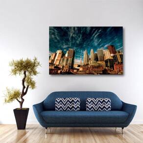 Quadro decorativo Paisagem Cidades - Artístico - Tela em Tec