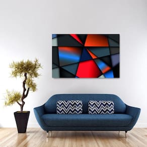 Quadro Abstrato decorativo com Tela em Tecido 1
