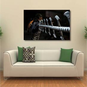 Quadro Mortal Kombat decorativo com Tela em Tecido 3