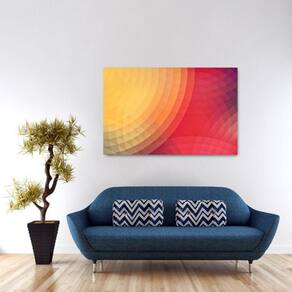 Quadro decorativo Abstrato Escritório ASala Tela em Tecido