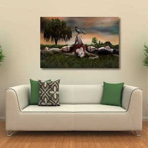 Quadro decorativo The Vampire Diares com Tela em Tecido