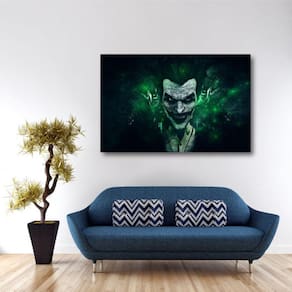 Quadro decorativo Coringa Artístico com Tela em Tecido