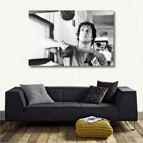 Quadro decorativo Rocky Balboa Retrô - - Tela em Tecido