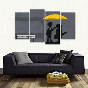 Quadro Decorativo How I Met Your Mother Em Tecido 4 Peças