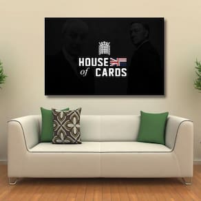 Quadro House of Cards decorativo com Tela em Tecido 4
