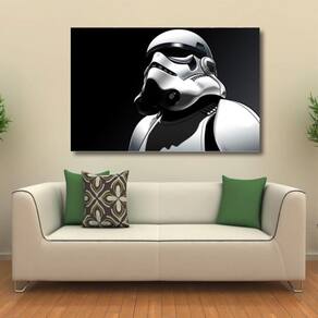 Quadro decorativo Star Wars com Tela em Tecido