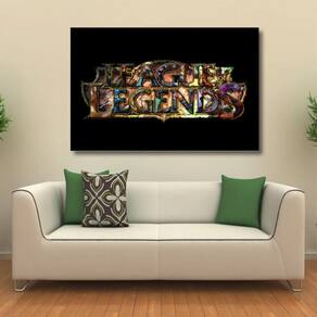 Quadro decorativo League of Legends com Tela em Tecido 2