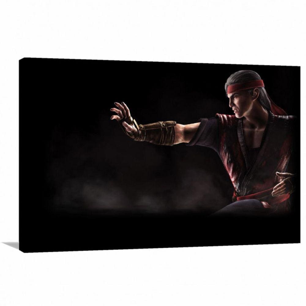 Quadro decorativo Mortal Kombat A com Tela em Tecido
