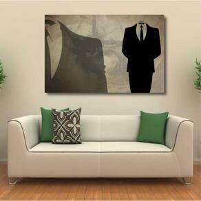 Quadro decorativo Anonymous Retrô - Tela em Tecido