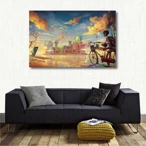 Quadro decorativo Artístico - Paisagens - Tela em Tecido 2