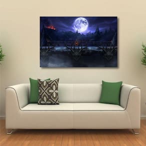 Quadro Mortal Kombat Batalha decorativo com Tela em Tecido