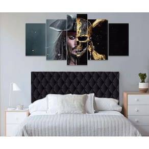 Quadro Decorativo Sala Quarto Escritório Jack Sparrow Caveir