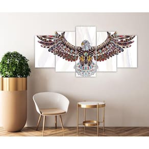 Quadro Decorativo Sala Quarto Escritório Águia Desenhada