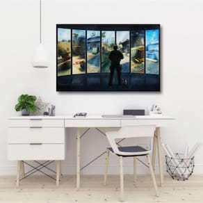 Quadro decorativo CSGO Mapas - Jogos - Tela em Tecido