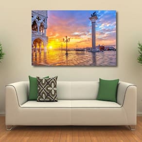 Quadro Decorativo Paisagem Veneza - Tela em Tecido