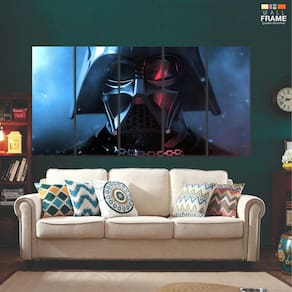 Quadro Decorativo Darth Vader 5 peças 140x65