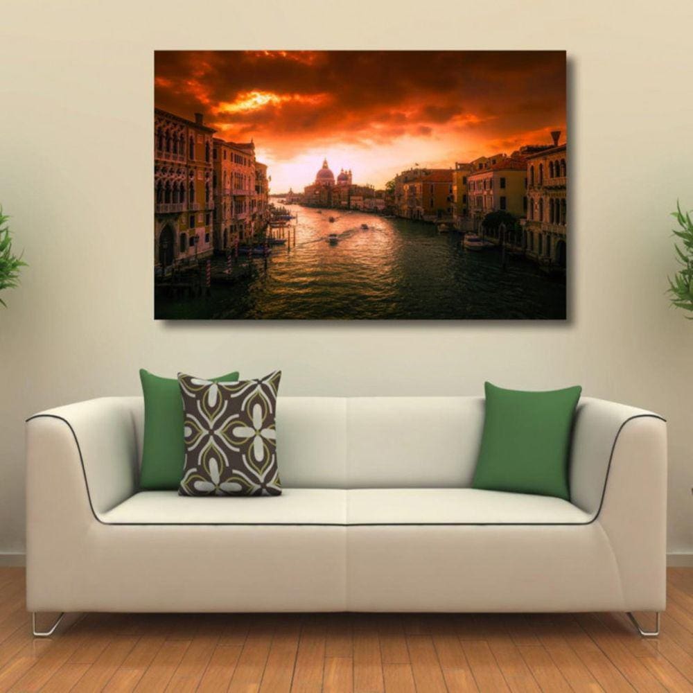 Quadro Decorativo Veneza Ítalia - Tela em Tecido