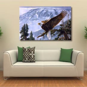 Quadro decorativo Águia - Artístico - Paisagem - Tela em Tec