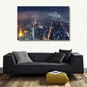 Quadro Decorativo City Landscape - Tela em Tecido Canvas